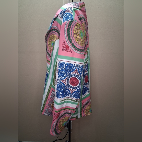 NWOT Touch Me Lightweight Colorful Women’s Blazer Front Button Closure SZ 2X - Picture 5 of 9